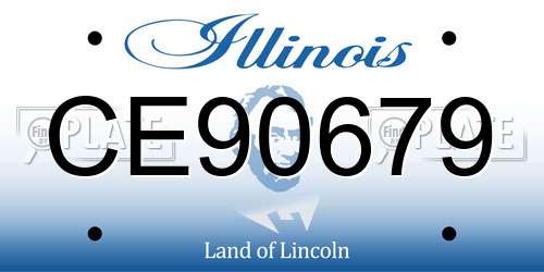 CE90679 Illinois License Plate