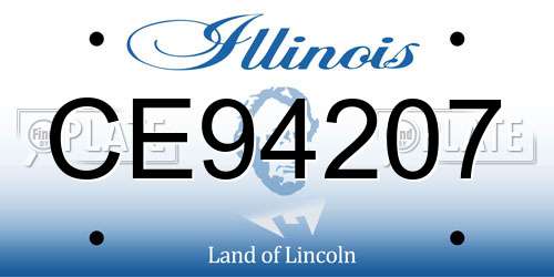 CE94207 Illinois License Plate