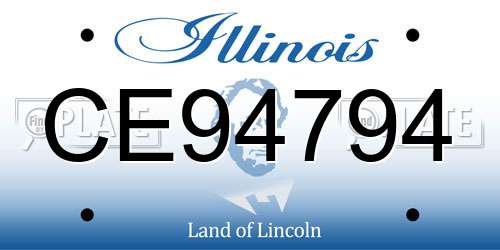 CE94794 Illinois License Plate