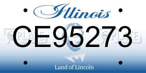 CE95273 Illinois License Plate