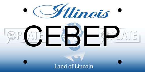 CEBEP Illinois License Plate