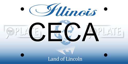 CECA Illinois License Plate