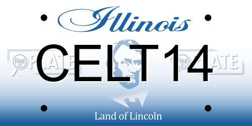 CELT14 Illinois License Plate