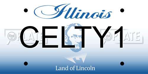 CELTY1 Illinois License Plate