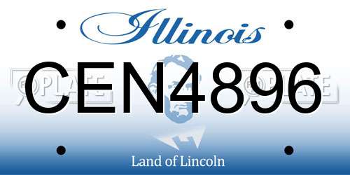 CEN4896 Illinois License Plate