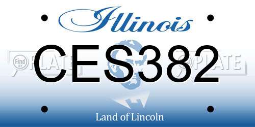 CES382 Illinois License Plate