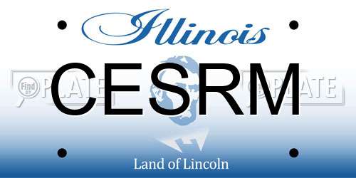 CESRM Illinois License Plate