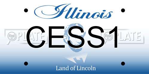 CESS1 Illinois License Plate