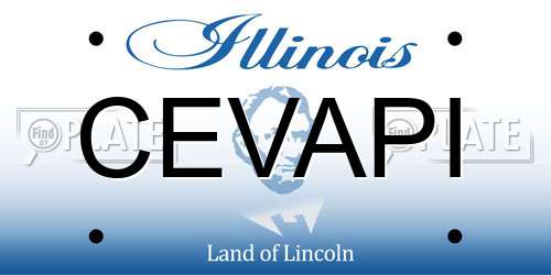 CEVAPI Illinois License Plate