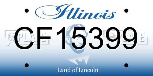 CF15399 Illinois License Plate