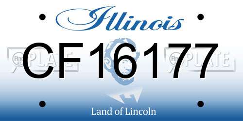 CF16177 Illinois License Plate