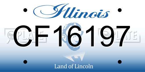 CF16197 Illinois License Plate