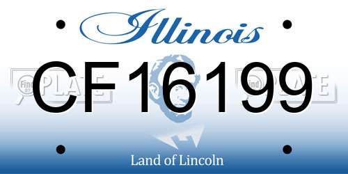 CF16199 Illinois License Plate