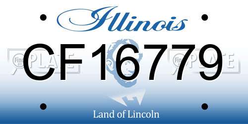 CF16779 Illinois License Plate