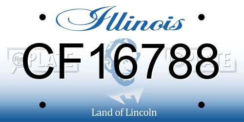 CF16788 Illinois License Plate