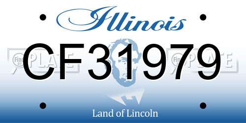 CF31979 Illinois License Plate