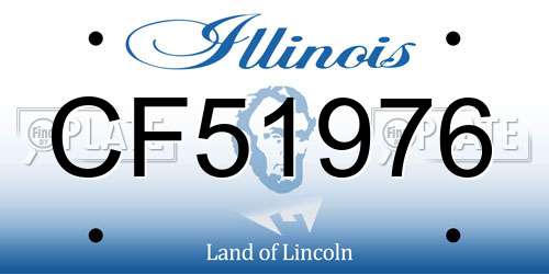 CF51976 Illinois License Plate