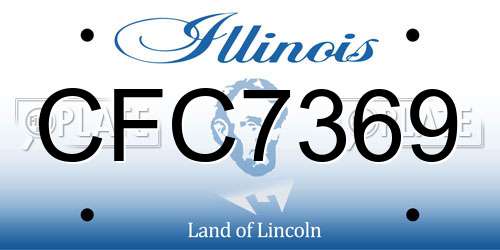 CFC7369 Illinois License Plate