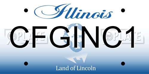 CFGINC1 Illinois License Plate