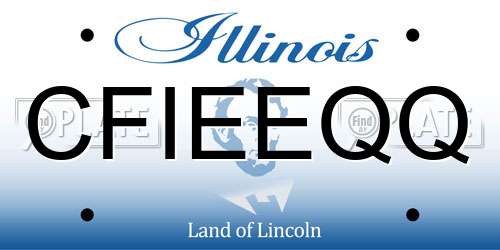 CFIEEQQ Illinois License Plate