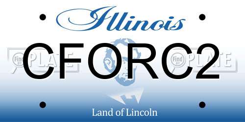 CFORC2 Illinois License Plate