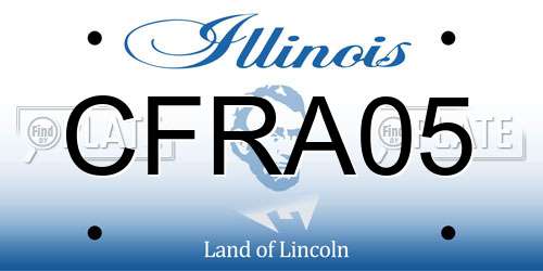 CFRA05 Illinois License Plate