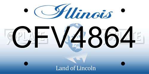 CFV4864 Illinois License Plate