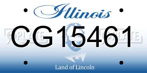 CG15461 Illinois License Plate