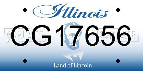 CG17656 Illinois License Plate