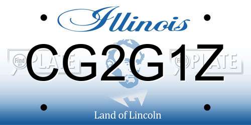 CG2G1Z Illinois License Plate