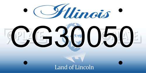 CG30050 Illinois License Plate