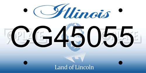 CG45055 Illinois License Plate