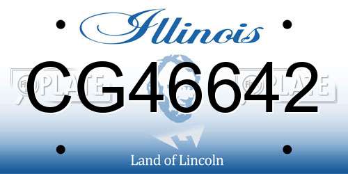 CG46642 Illinois License Plate