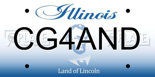 CG4AND Illinois License Plate