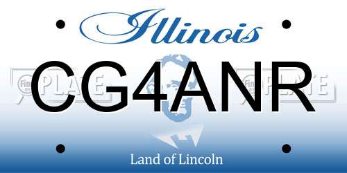 CG4ANR Illinois License Plate