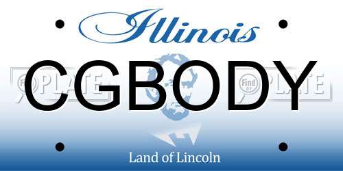 CGBODY Illinois License Plate