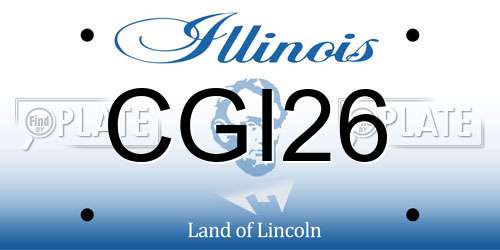CGI26 Illinois License Plate
