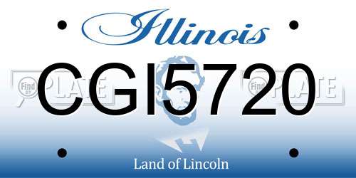 CGI5720 Illinois License Plate