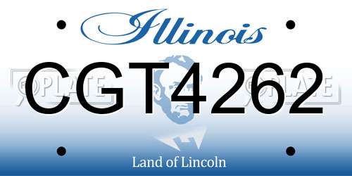 CGT4262 Illinois License Plate