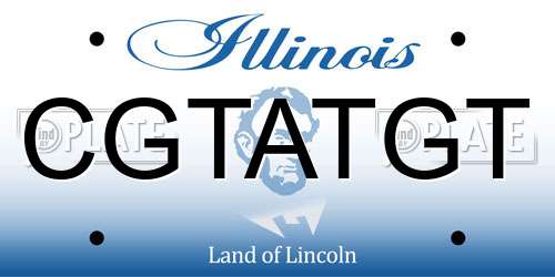 CGTATGT Illinois License Plate