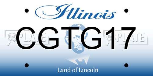 CGTG17 Illinois License Plate