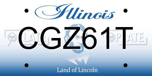 CGZ61T Illinois License Plate