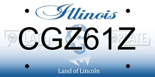 CGZ61Z Illinois License Plate