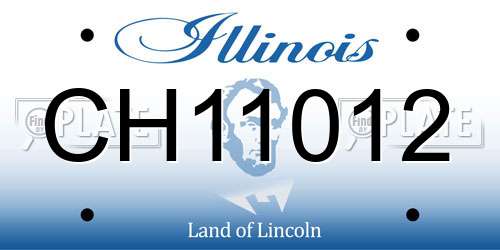 CH11012 Illinois License Plate