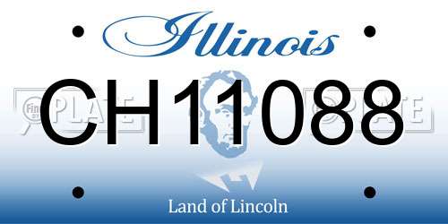 CH11088 Illinois License Plate