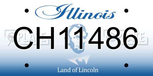 CH11486 Illinois License Plate