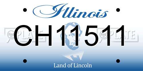 CH11511 Illinois License Plate