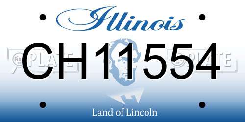CH11554 Illinois License Plate
