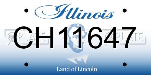 CH11647 Illinois License Plate