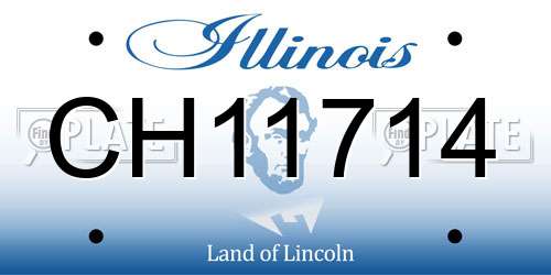 CH11714 Illinois License Plate